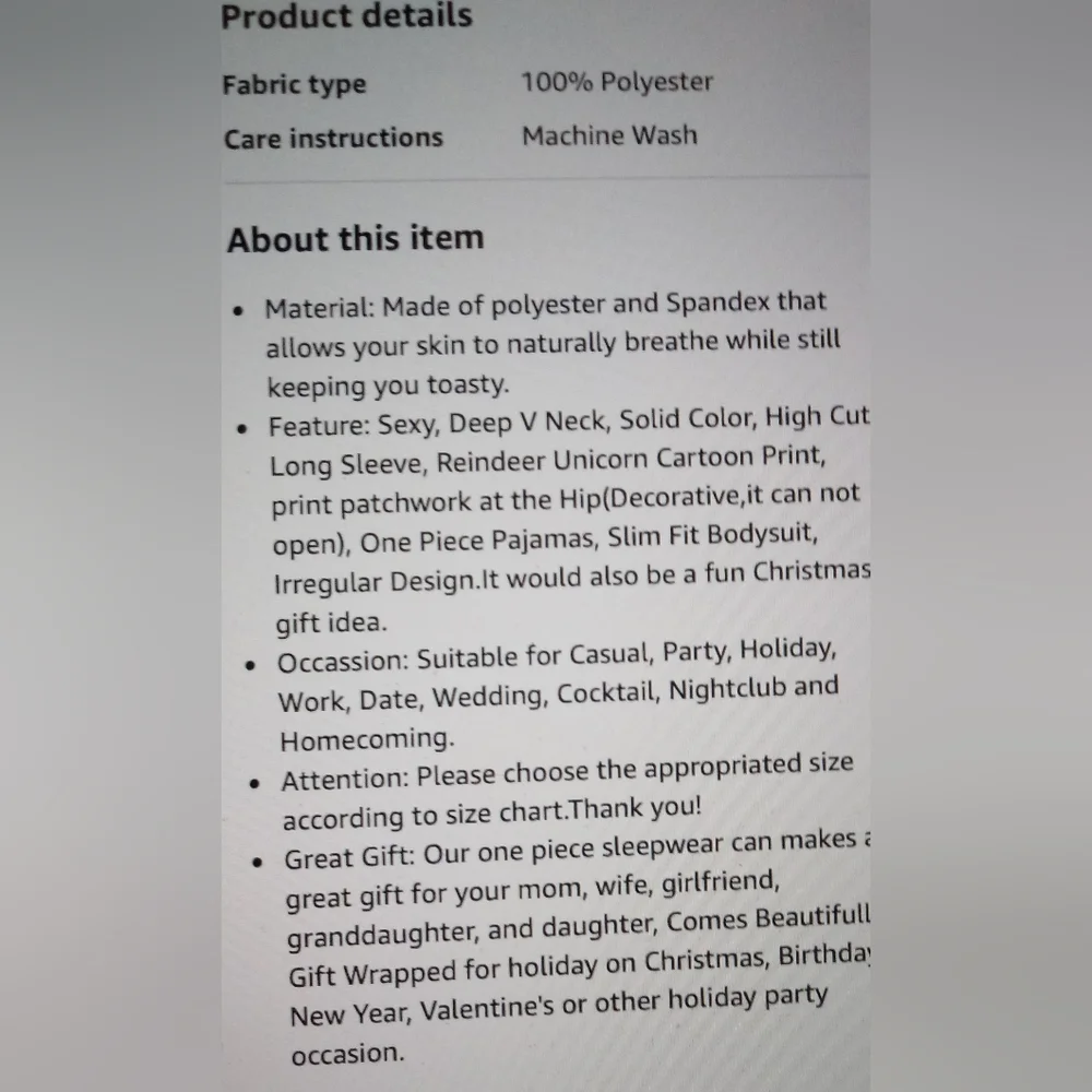 NWT WOMENS ONE PIECE ONSIE ROMPER JUMPSUIT PAJAMA CHRISTMAS CLUBWEAR PAR… - Picture 5 of 13